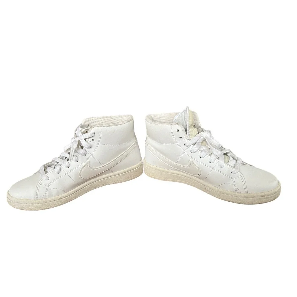 Nike  Court Royale High Top Shoes, Size 7 White Very Gently Used! Athleisure,